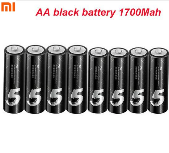 

Original Xiaomi ZMI 4Pcs 1700mAh AA Rechargeable Battery 800 Times Charging 1.2V Batteries for Mouse Toys Microphone Camera