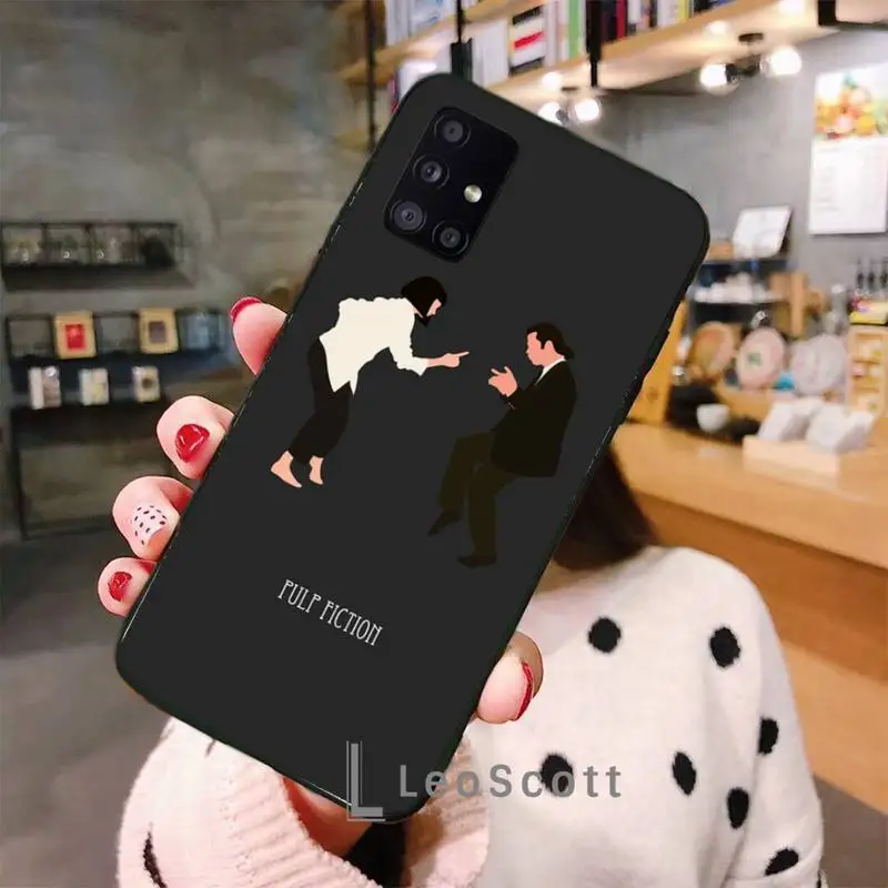 

Pulp Fiction soft Silicone Phone Cases For Samsung A50 A51 A71 A31 A21S S8 S9 S10 S20 S21 Plus Fe Ultra 4G 5G