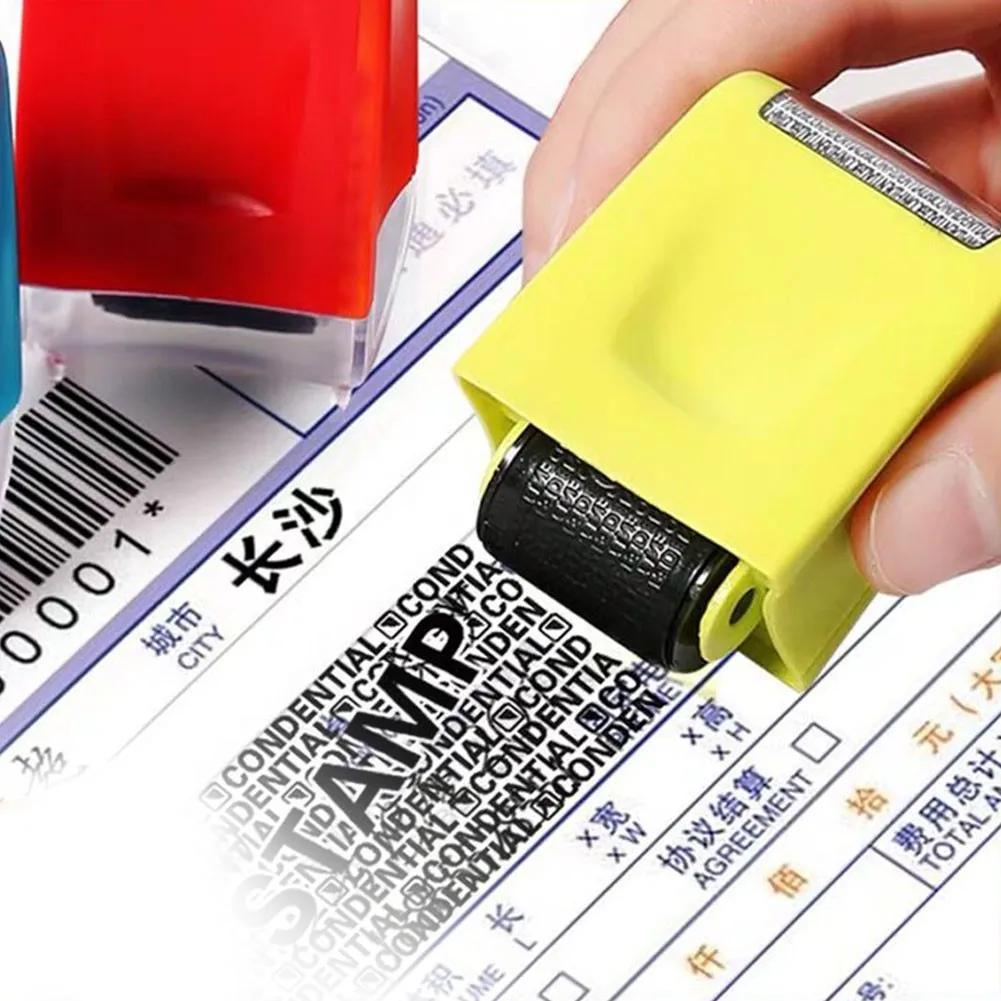 

Identity Theft Protection Roller Stamp Guard Your ID Privacy Confidential Data Cover Important Addresses Phone Numbers