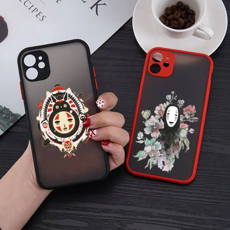 

Spirited Away japan anime Phone Case matte transparent For iphone 11 12 13 6 s 7 8 plus mini x xs xr pro max cover