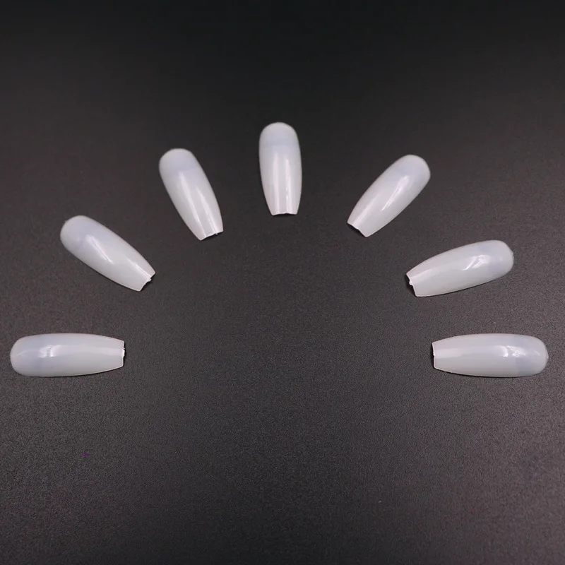 Профессиональные акриловые накладные ногти для балерины 500 шт. французского