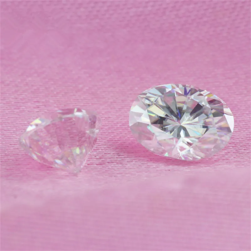 Горячая Распродажа лабораторный Выращенный Муассанит 0 3 карат 3x5 мм овальная