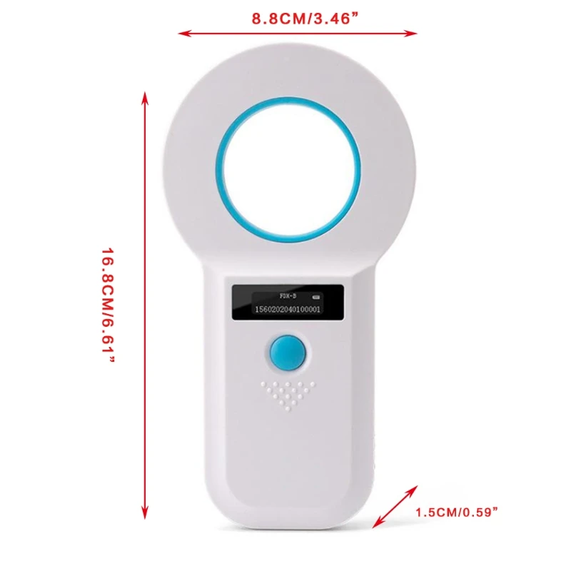 

50LA Pet Microchip Scanner RFID Bluetooth-compatible Animal Reader Chip Tag with OLED Display