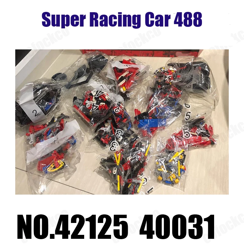 

Технология 42125 Супер гоночный автомобиль 488 1670 + шт./набор 40031 19019 10287 строительные блоки кирпичи для детей рождественские подарки