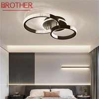 brother nordic ceiling lights fixtures contemporary simple round lamp led home for living room
