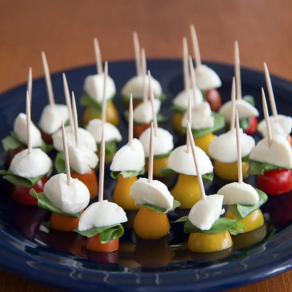 200 шт. портативная двухсторонняя бамбуковая зубочистка |