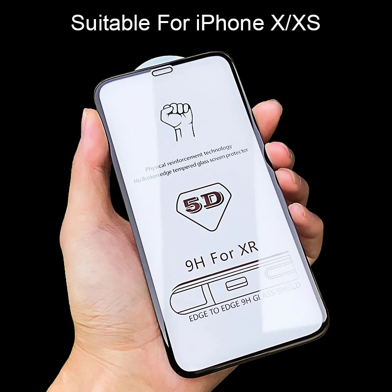 Закаленное стекло для iphone xs 6 7 8 plus 6s xr x max|Защитные стёкла и плёнки телефонов| |