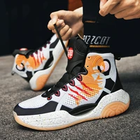 men breathable basketball shoe outdoor non slip wear resistant sports sshoes couple professional training basketball sports shoe