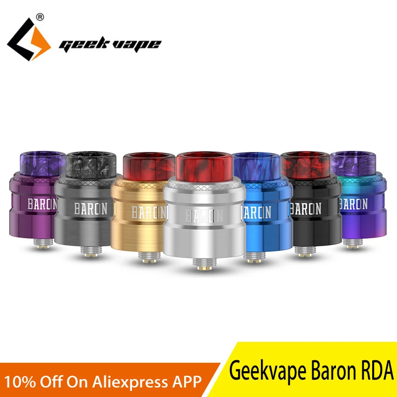 Новейшая Geekvape Baron Squonk RDA многофункциональная система воздушного потока 24 мм