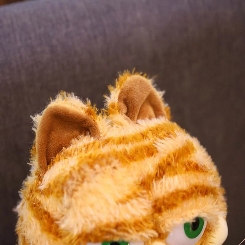 Fat Angry Cat Soft Plush Toy Stuffed Animals Lazy Foolishly Tiger Skin Simulation Ugly Orange Cat Doll Xmas Gift For Kids Lovers images - 6