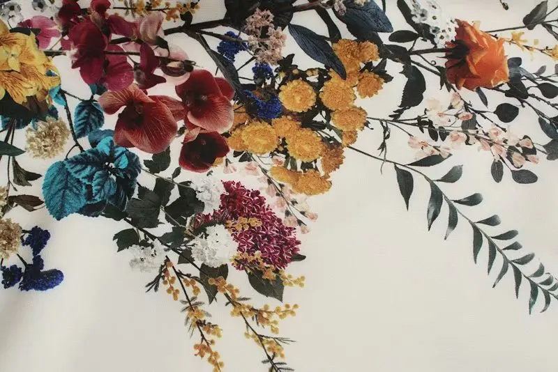 Популярная новинка 357-45-9265 Европейская и американская мода платье с цветочным