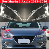 car front headlight cover for mazda 3 axela 2013 2016 auto headlamp lampshade lampcover head lamp light glass lens shell caps