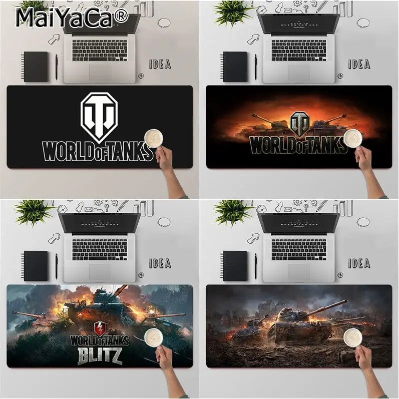 

MaiYaCa коврик для клавиатуры с логотипом «World of Tanks», резиновый игровой коврик для мыши, Настольный коврик, бесплатная доставка, большой коврик ...
