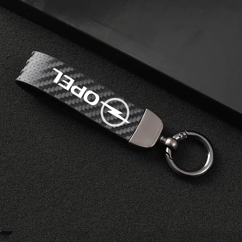 Автомобильный брелок в форме подковы кожаный с поворотом на 360 градусов для opel astra