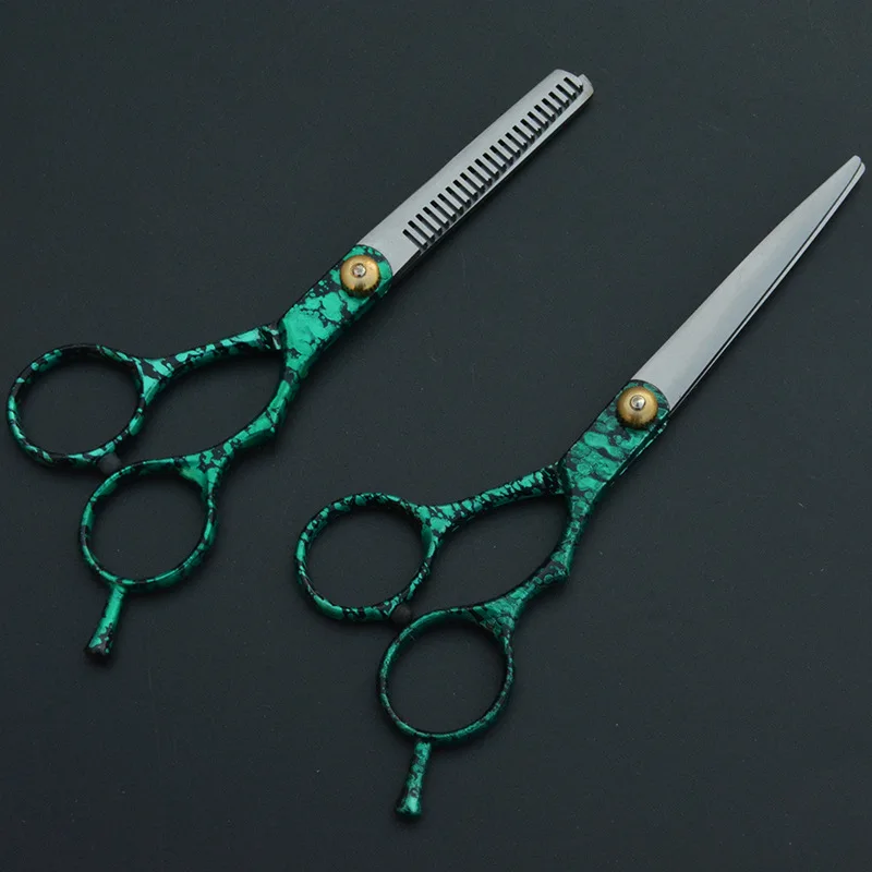 

2PCS clipper scissors barber 5.5inch clipper Hair Cutting Thinning Hair Shears Haircut Scissors Salon Hairdressing Styling Tools