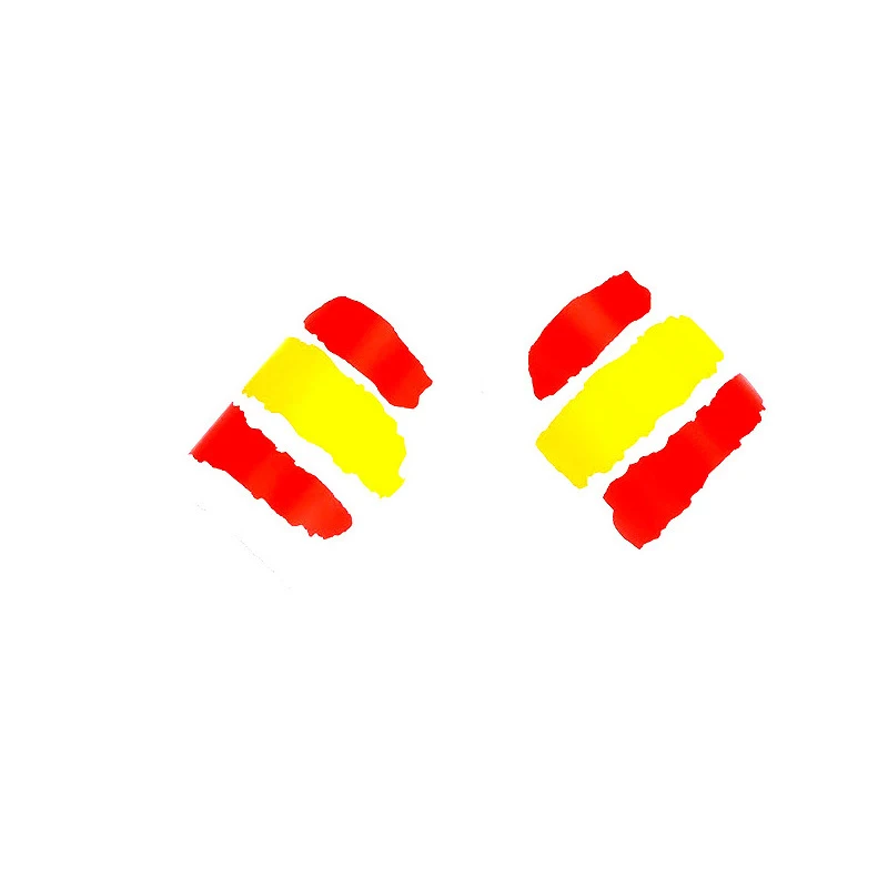 1 шт. креативные наклейки с флагом Испании Водонепроницаемые Светоотражающие