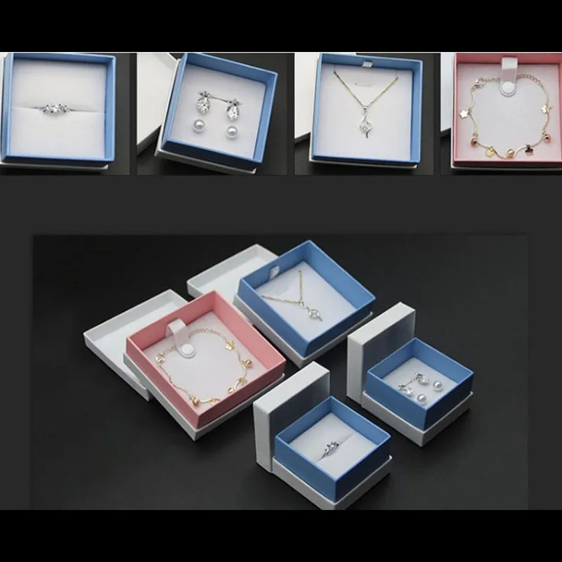 Коробка для ювелирных изделий 50 шт./лот Подарочная коробка с подвеской ожерелий