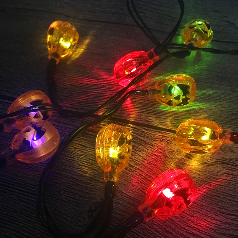 

SZYOUMY Solar Halloween Pumpkin String Glowing Decorative Party Lights 20 LED Lights Hollow Pumpkin Strings Warm White Festival