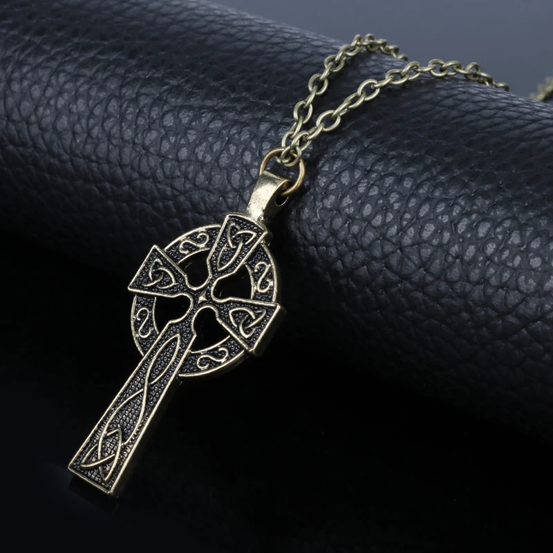 Triquetra колье с кулоном в стиле викингов тройной Рог Одина Celtics крест ирландское