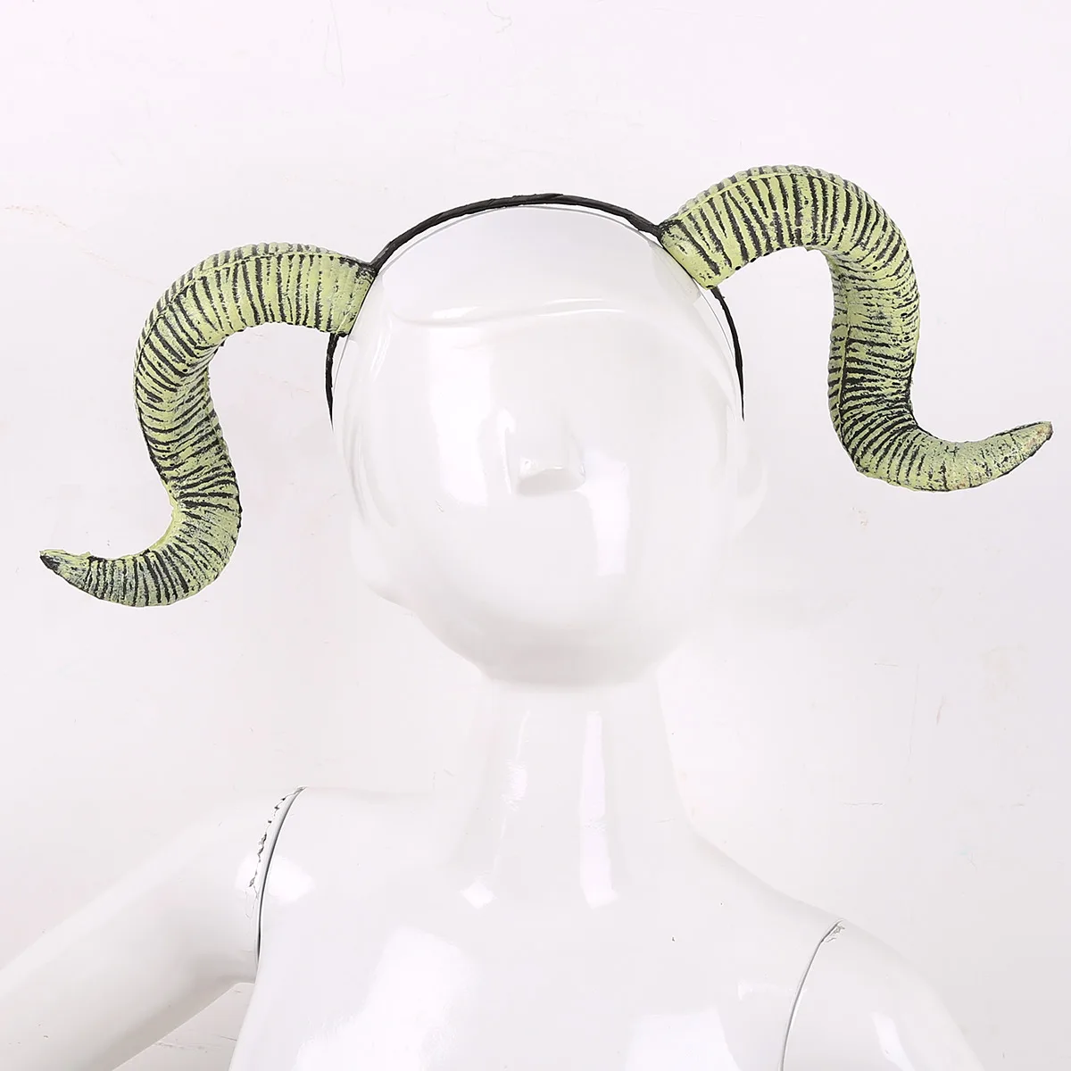 

Gothic Handmade Sheep Devil Horns Hair Hoop Headband Anime Cosplay Party Fancy Dress up Halloween Costume Accessories Headwear