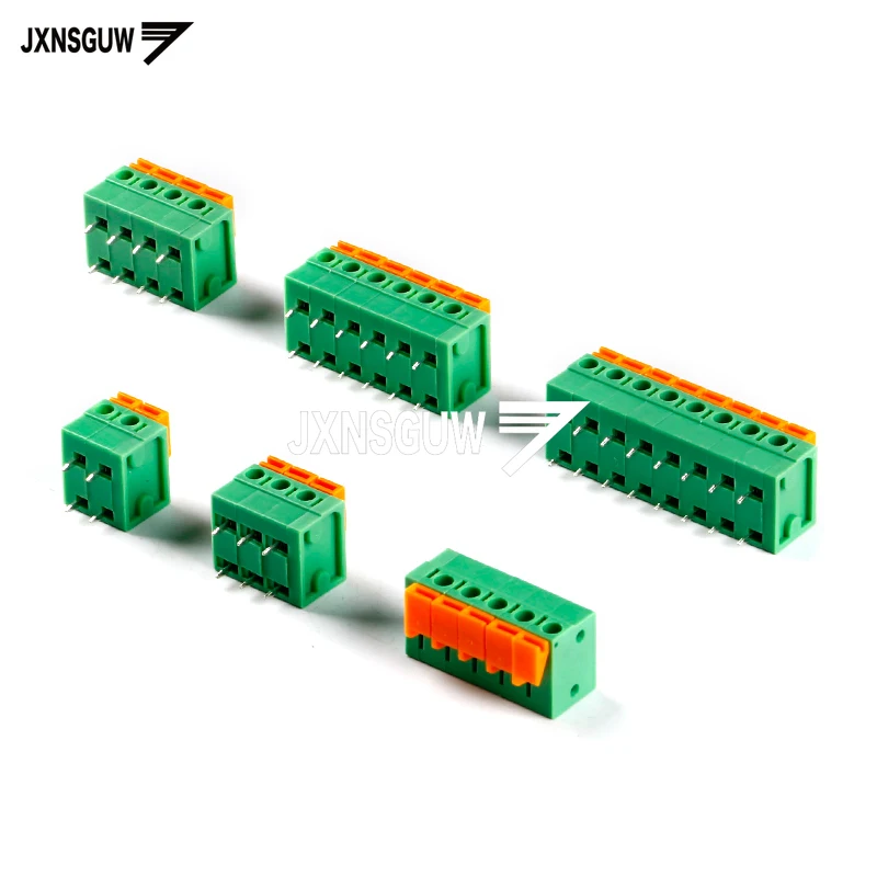 

5PCS KF142R-5.08-2P/3P/4P/5P/6P/8P double row horizontal plug 5.08mm spring type PCB terminal block