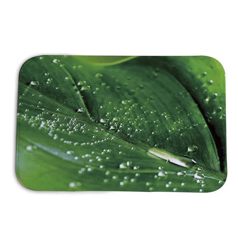 2019 самый продаваемый Домашний напольный коврик с листочками дверной для ванной