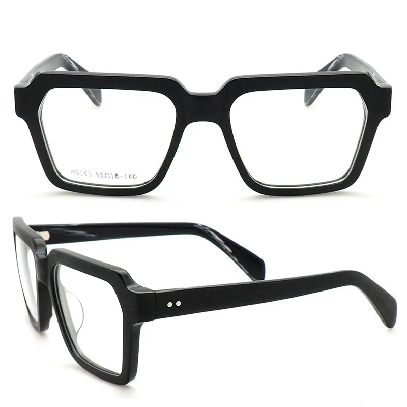 

Vintage Acetate Glasses Frame Women Full Rim Optical Eyewear Brand Designer Clear Lens Goggle Retro Myopia Eyeglasses Men K9145