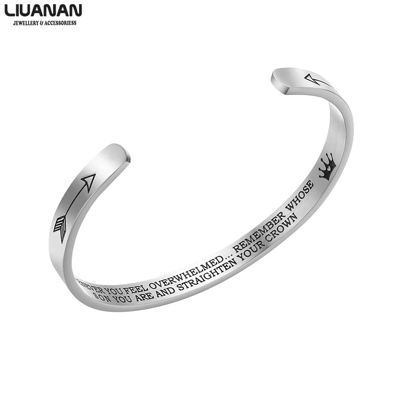 Браслет на запястье из нержавеющей стали ювелирные изделия подарок для сына