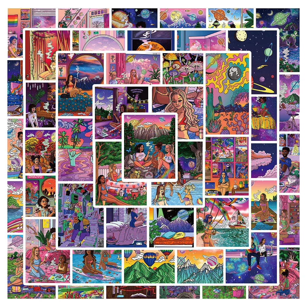 

10/30/50 шт., Стикеры для скейтборда, ноутбука, багажа, гитары