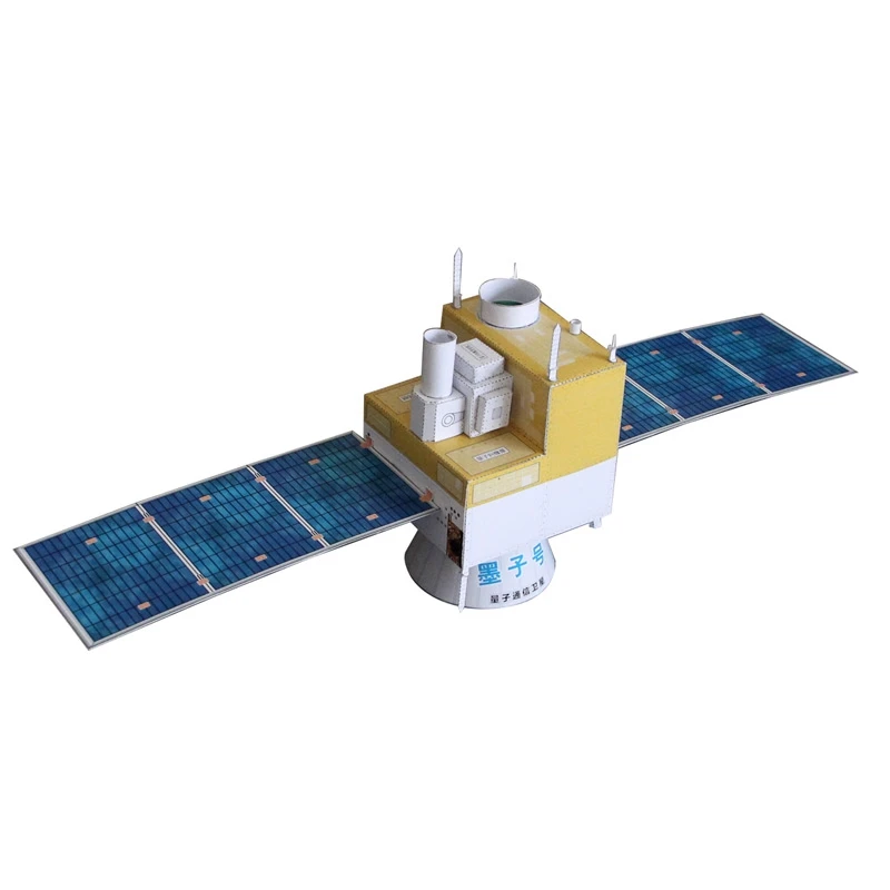 3D бумажная модель мозая квантовая связь спутник DIY курс ручной работы для