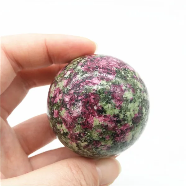 

Топ! 50 мм природный красный зеленый кристалл сокровище шар Исцеление
