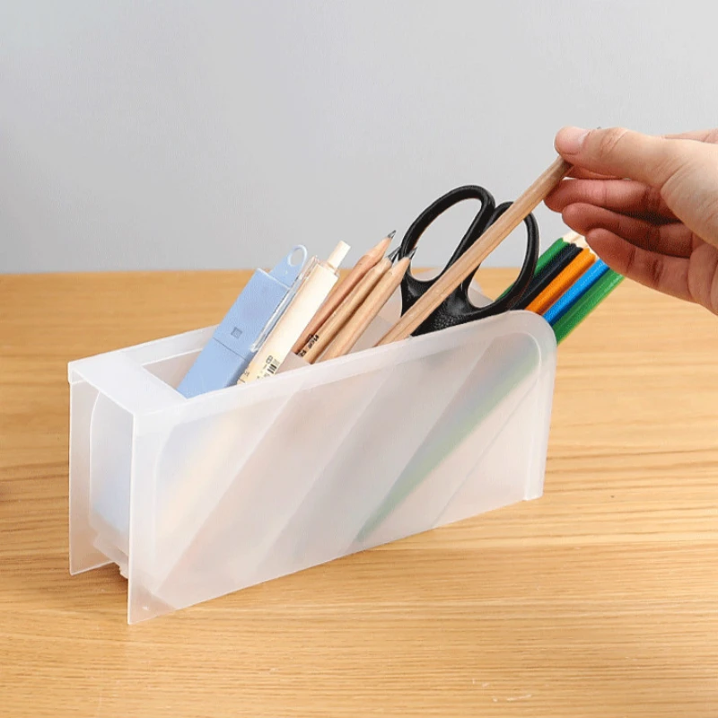 Пластиковый карандаш держатель 4 сетки Настольный для стакана органайзеры