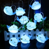 chkok home decor fairy lights glowing dolphin string decorating indoor room night led lighting festive party string lights