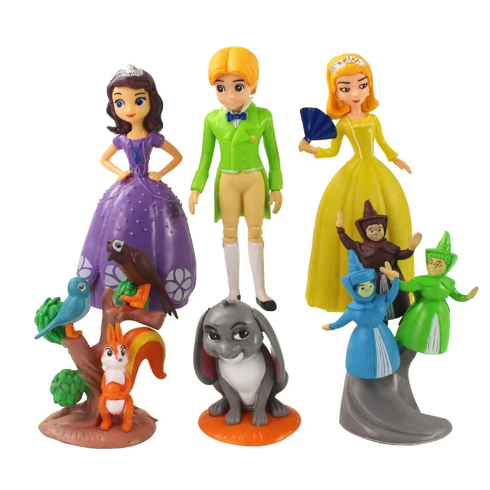 6 шт./компл. Disney Горячие фильмы с рисунком персонажа мультфильма Принцесса София