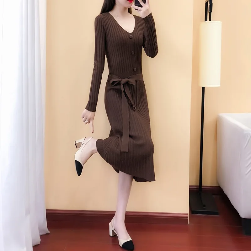 Платье для беременных с поясом трикотажное хлопковое платье женщин v-образным