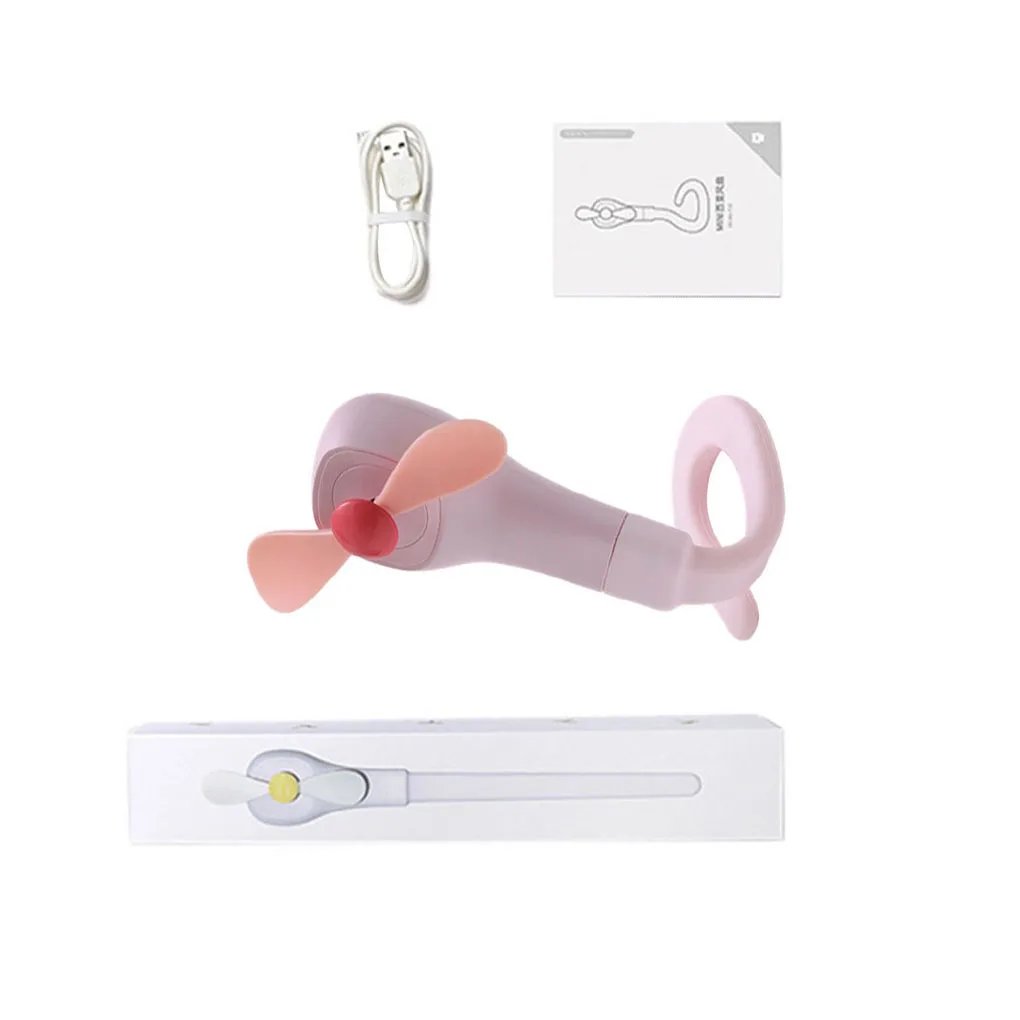 

1pc portable mini fan Handheld Personal USB Rechargeable Fans Pocket Foldable Adjustable Wind Speed Fan for Home Office Travel