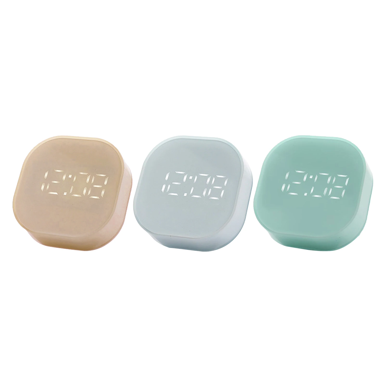 Mini Cube Bedside Digital Alarm Clock Magnetic with Snooze Timer | Дом и сад