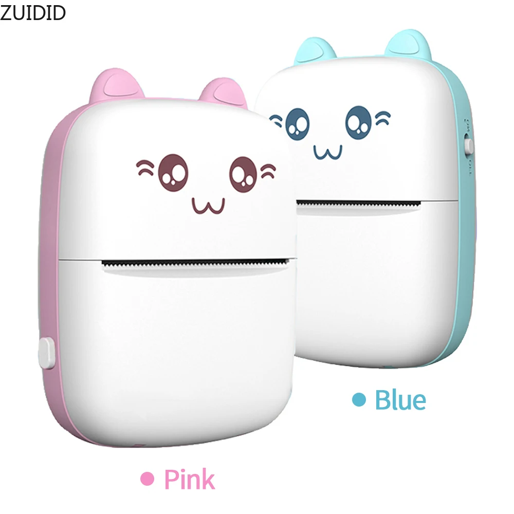 

Mini Thermal Printer Portable Wireless Bluetooth 200dpi Label Printer Memo Wrong Question Printing with USB Cable