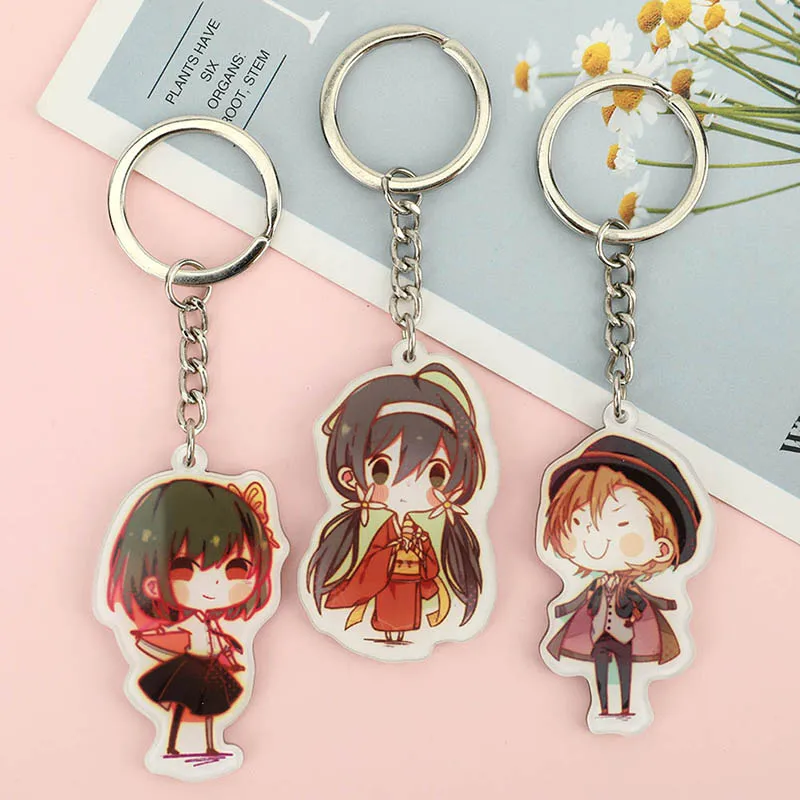 Аниме демон убийца: Kimetsu no Yaiba акриловый брелок для ключей Косплей Аниме Подарки