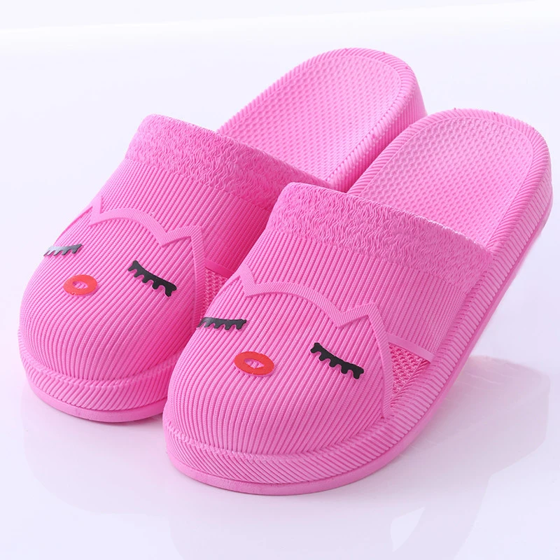 

Women's Summer Slippers Bathroom Non-Slip Home Slippers PVC Soft Wear-Resistant Women Slippers Indoor