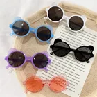 Детские солнцезащитные очки в форме медведя, детские солнцезащитные очки, Мультяшные милые ретро солнцезащитные очки для маленьких мальчиков и девочек, солнцезащитные очки Oculos