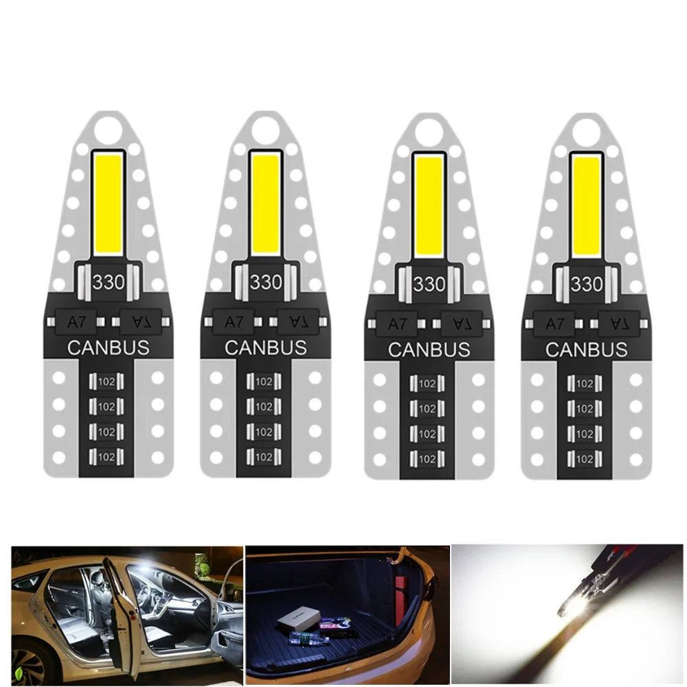 

T10 192 194 168 W5W LED Bulbs 7020 2SMD Car Tail Lights Dome Lamp White 12V Signal Lamp Car Light for hyundai accent/i30/tucson