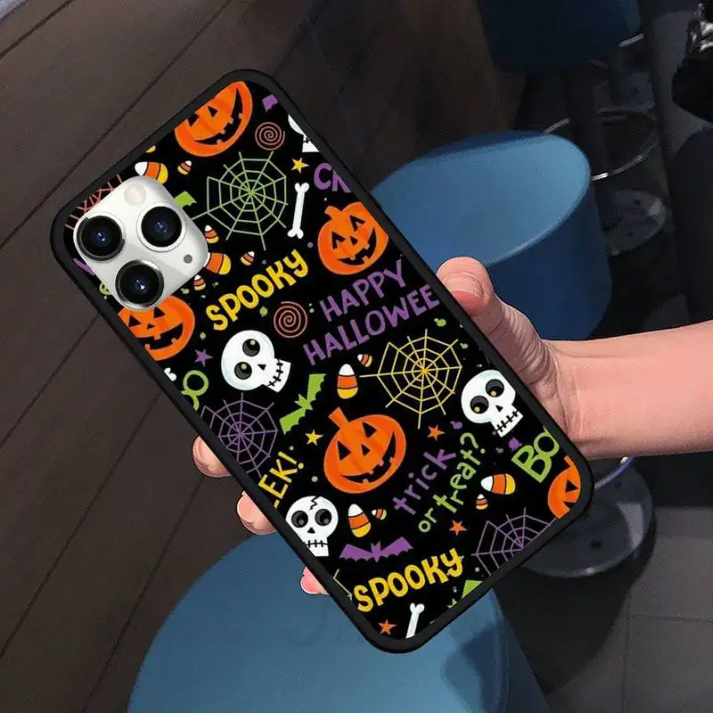 

Halloween horror cartoon funny Phone Case For iphone 7 8 12 11 XR XS pro Max Mini plus Soft silicone cover shell funda
