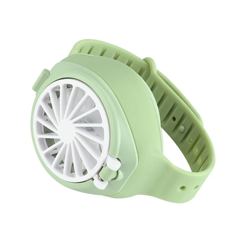 

Portable Personal Mini Mechanical Watch Fan Handheld Ultra-Quiet Third Gear Speed Air Cooler USB Folding Pocket Fan