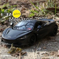 132 mclaren 720s alloy sports car model diecast toy vehicles metal car model simulation sound light collection childrens gift
