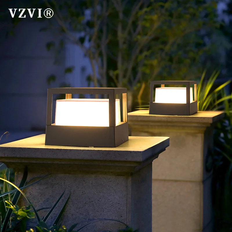 

VZVI вилла Водонепроницаемая уличная колонка 5 Вт светодиодные лампы Высокое напряжение Газон лампа двор сад ландшафт забор ворота столбик с...