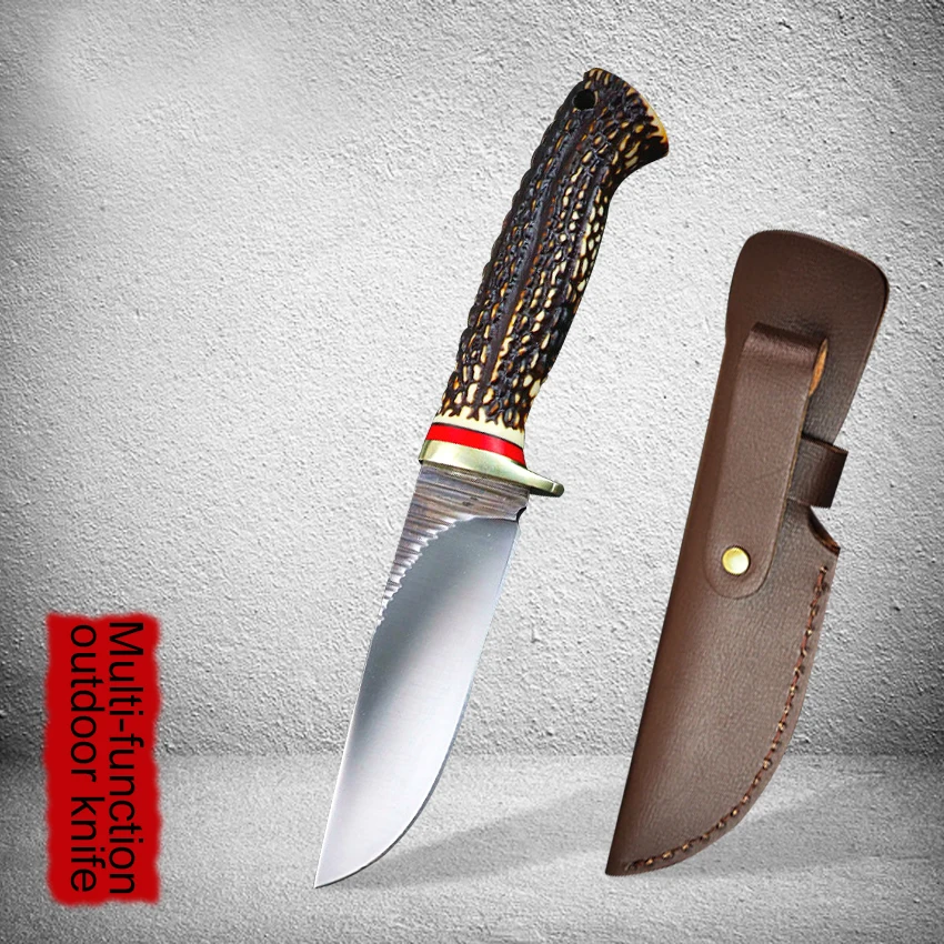 Охотничий нож с рукояткой из АБС пластика тактический фиксированный для