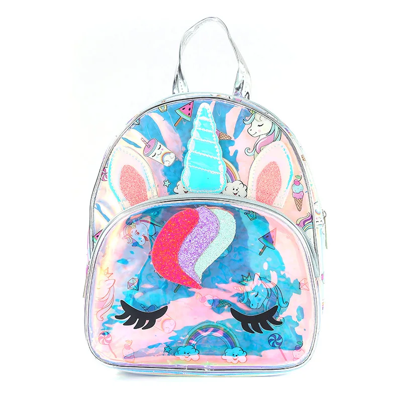 

Kids jelly Bag for Girls Small Backpack Kawayi Schoolbags Infantiles Daughter Gift 10 inch pvc Kindergarten children travel bag