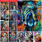 Набор для алмазной живописи сделай сам, Алмазная мозаика с абстрактными персонажами, с черепом, 5D, для домашнего декора