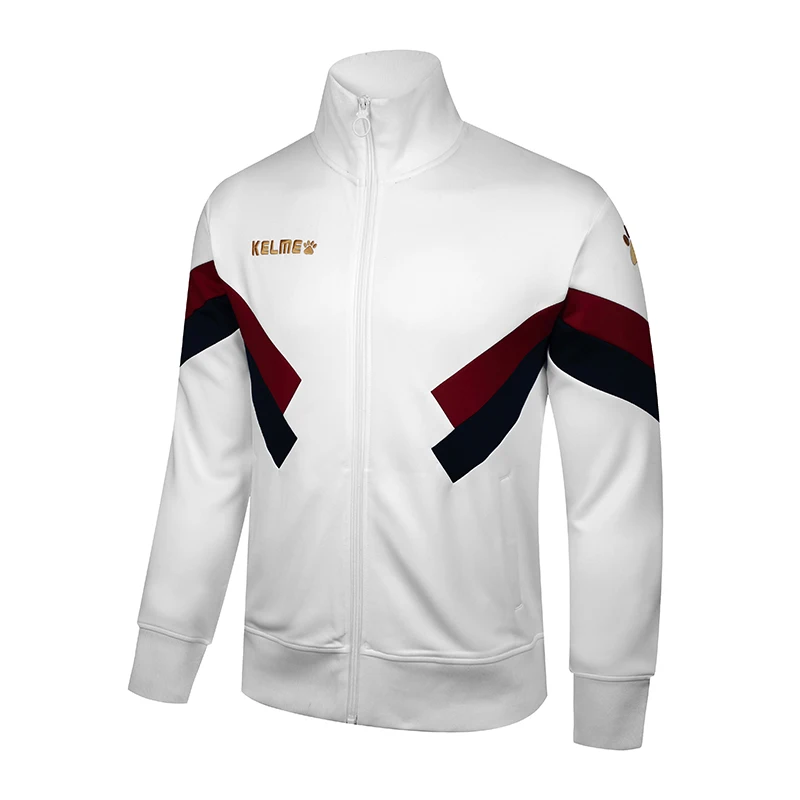 Мужская куртка в полоску сбоку KELME Весенняя Спортивная одежда для бега